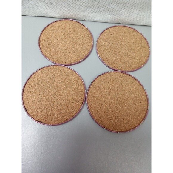 Vintage Christmas‎ Set Of 4 Tin Coasters With Tin Storage Box Old Time Santa - Picture 3 of 5